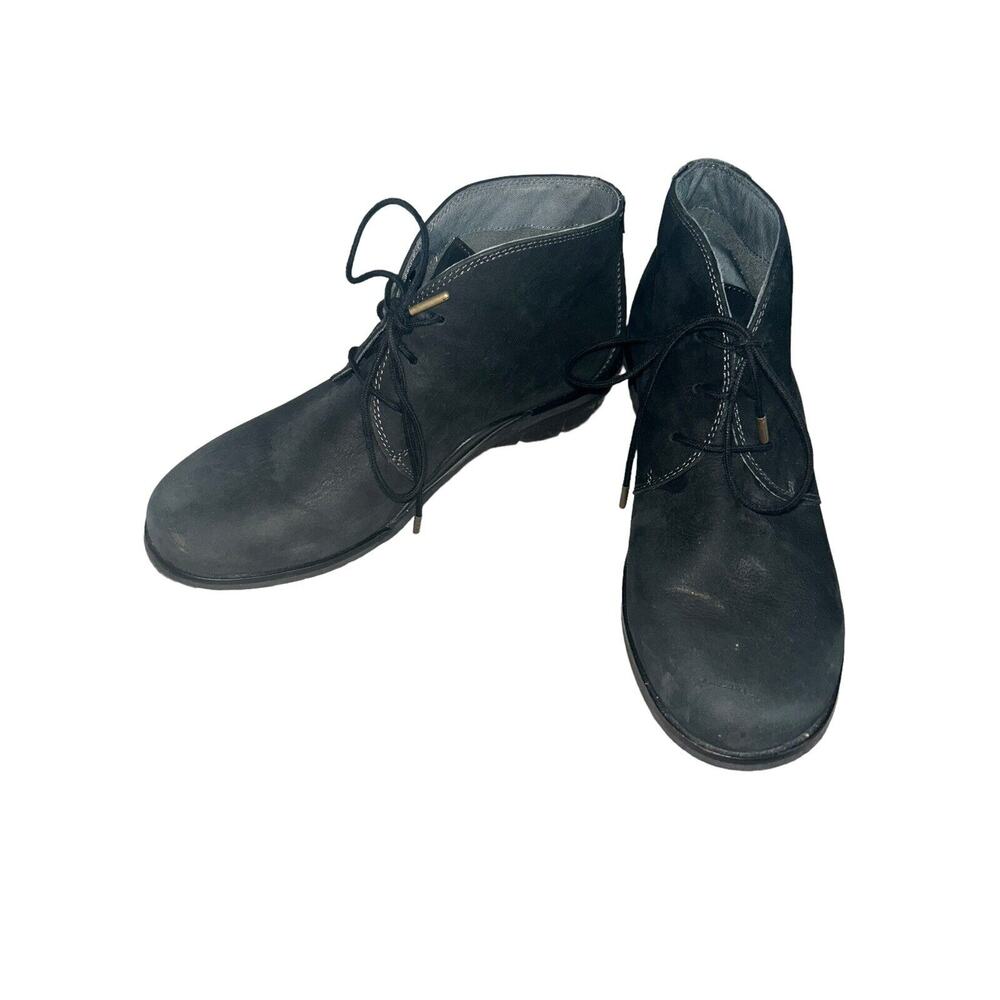 Dansko Joy Ankle Bootie Shoes‎ Boots Black Nubuck leather Size 7 9128100200